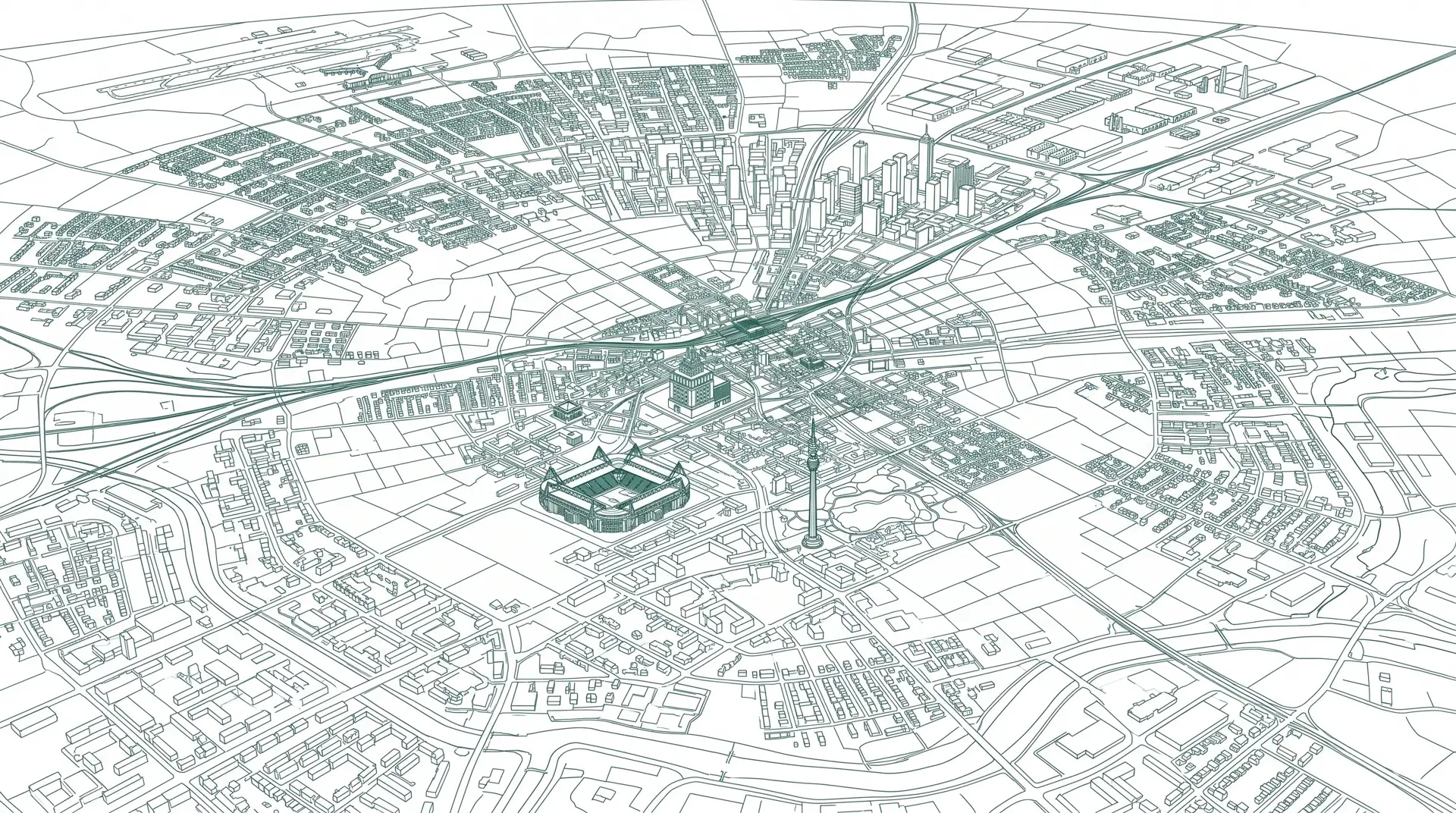 Dortmund sustainable city blueprint background